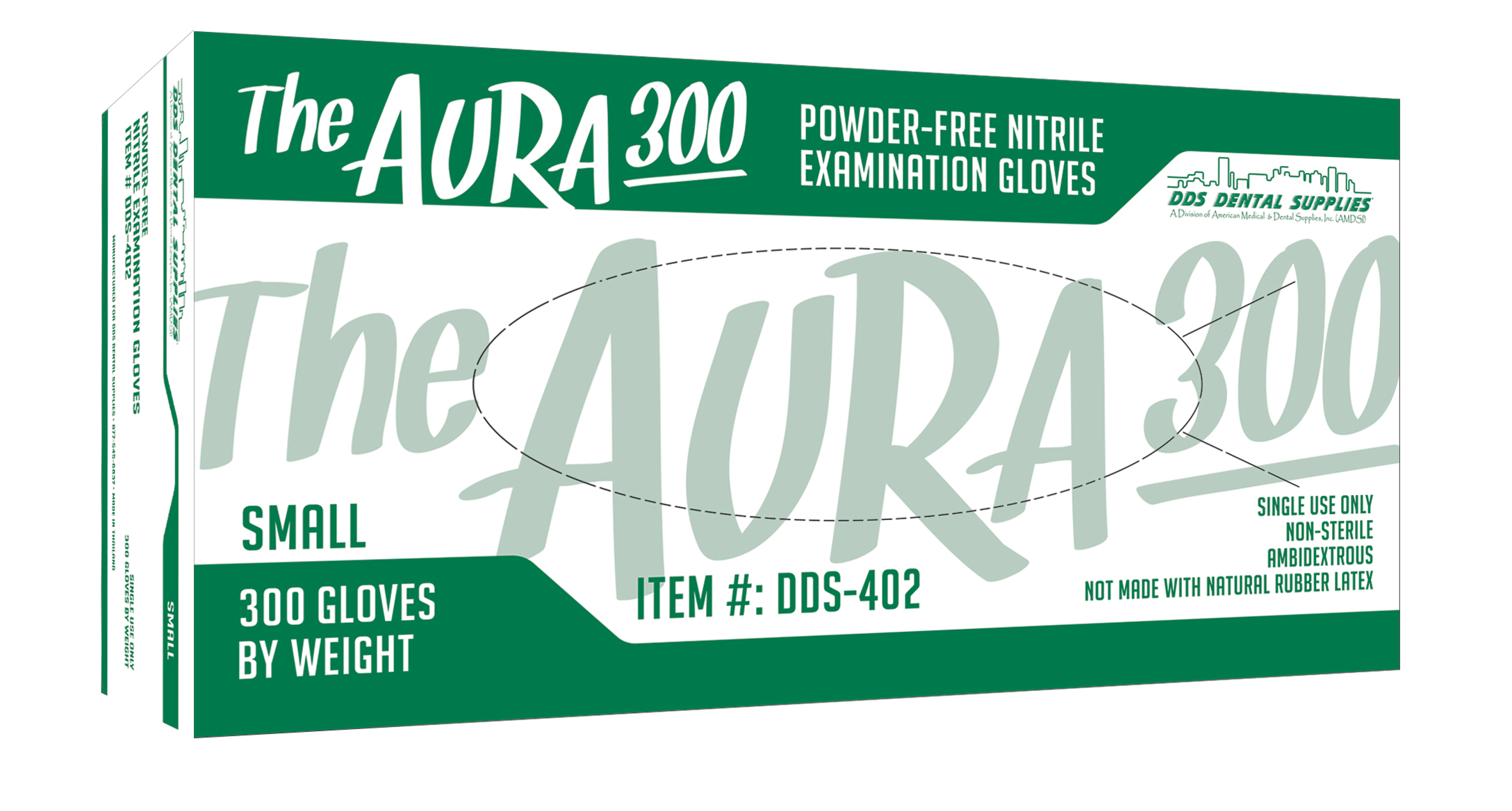 The AURA 300 Nitrile Exam Gloves